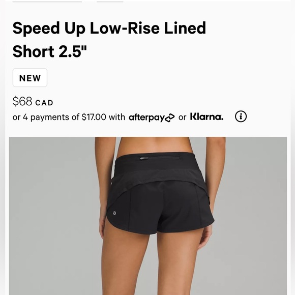 Lululemon Speed Up Low-Rise Lined Short 2.5" Size 4 Athletic Running Shorts - Picture 8 of 9